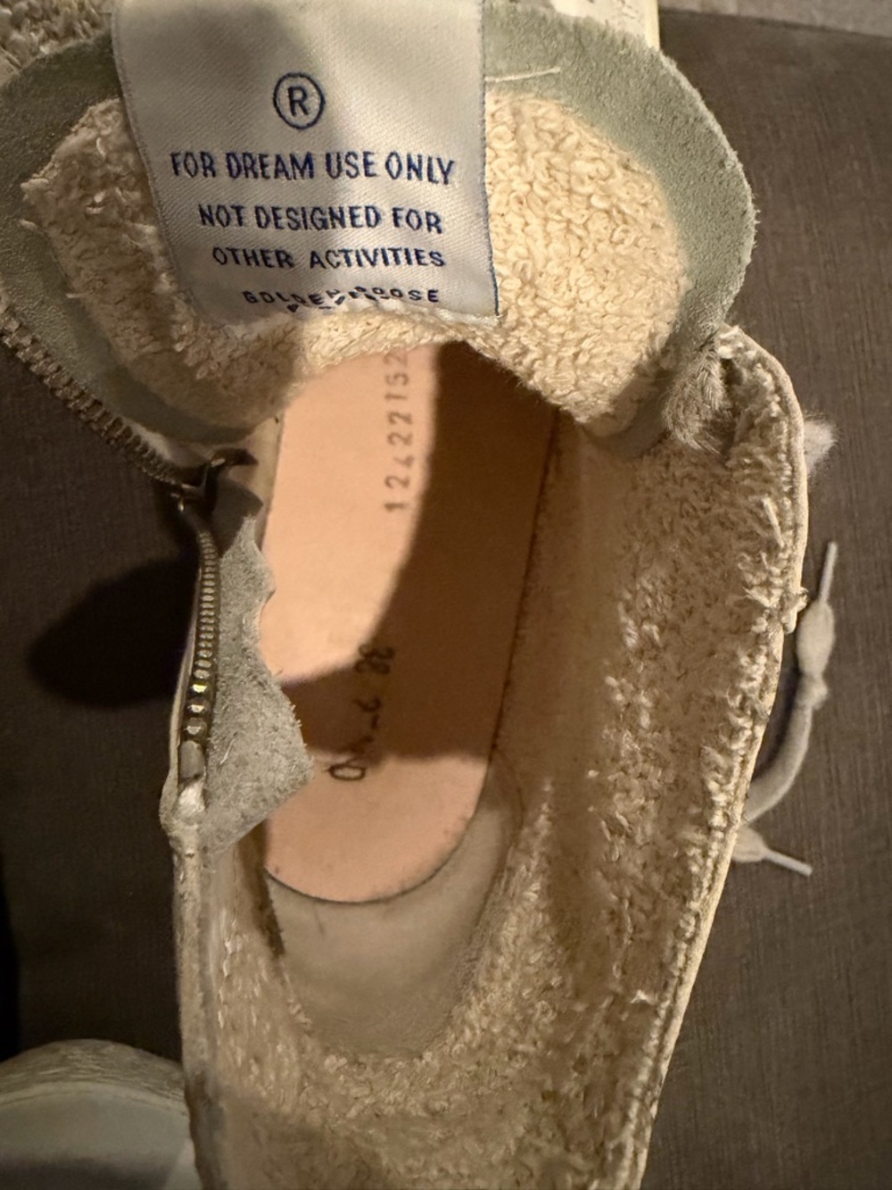 Golden Goose High-Top Sneakers in White with Silver Star Size 8.5/9 EU39 - Picture 11 of 13